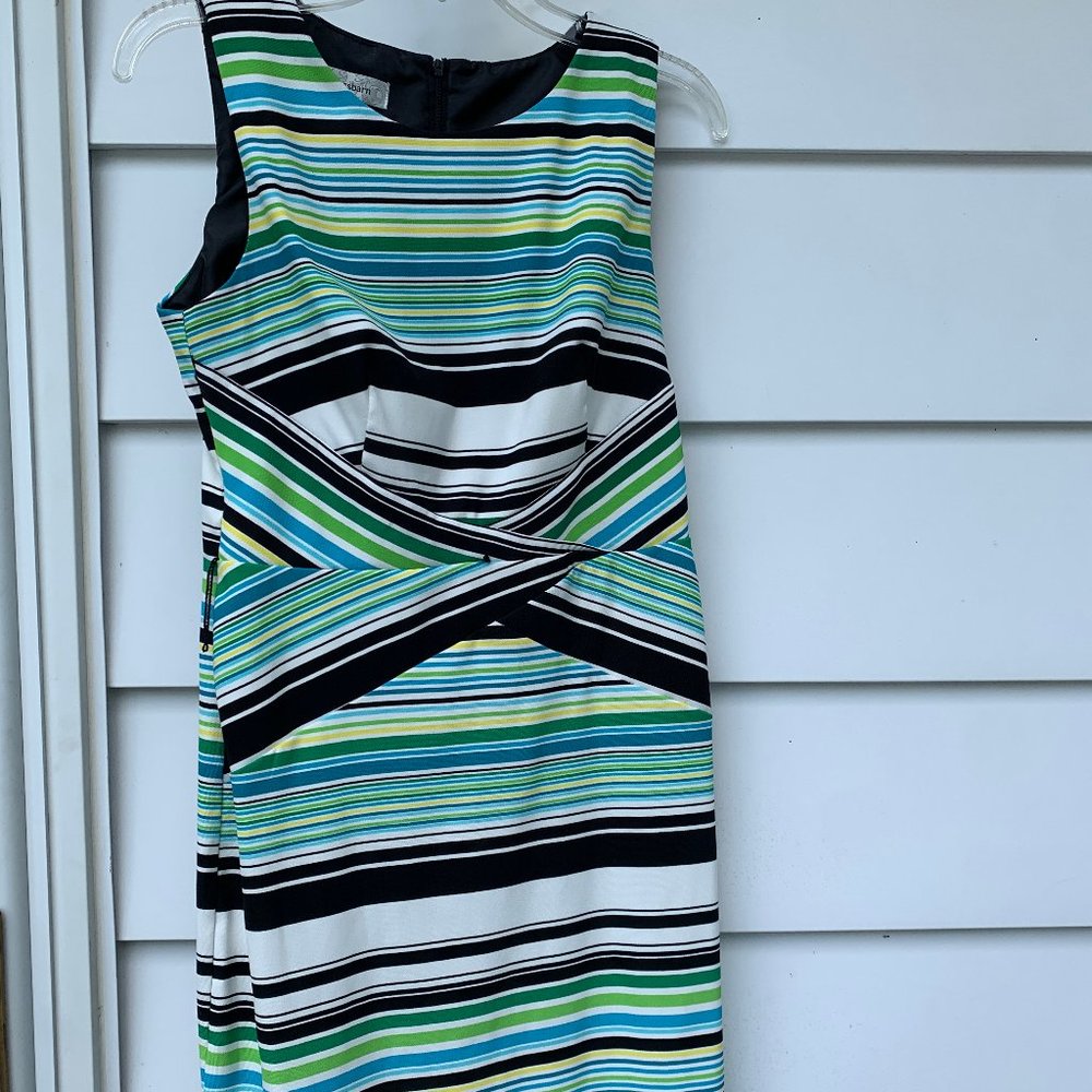 Sleeveless Dress Barn Striped Women's Dress